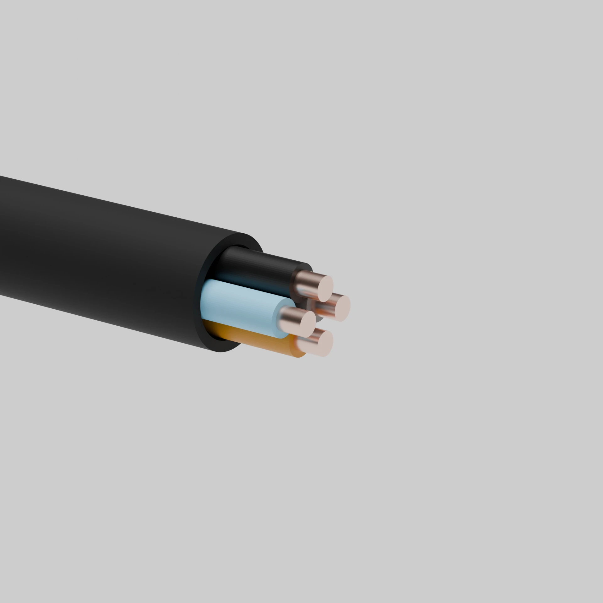 Кабель ВВГнг-LS 4х16 мм2, чорний GAL-KAT